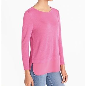 NWT JCREW Mercantile Silky Long Sleeve Top